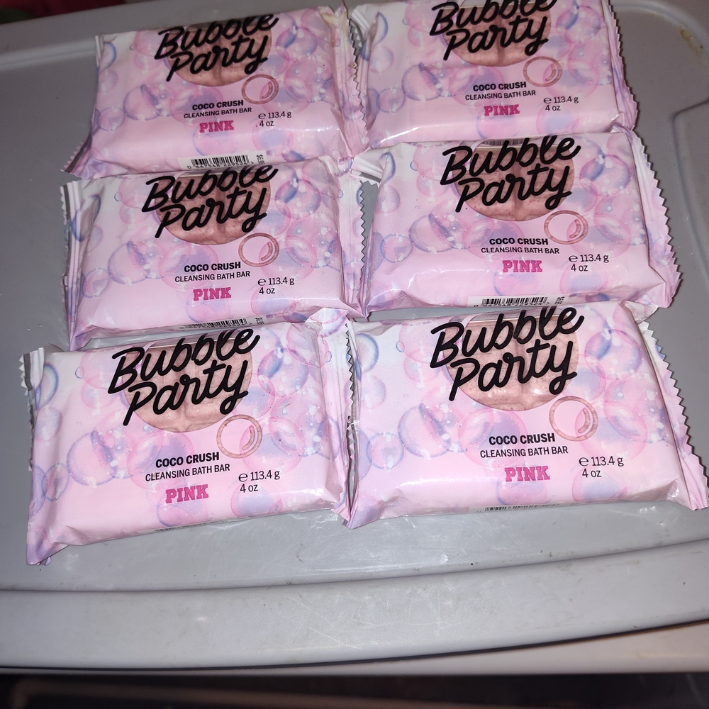 Pink Cleansing Bath Bar Set